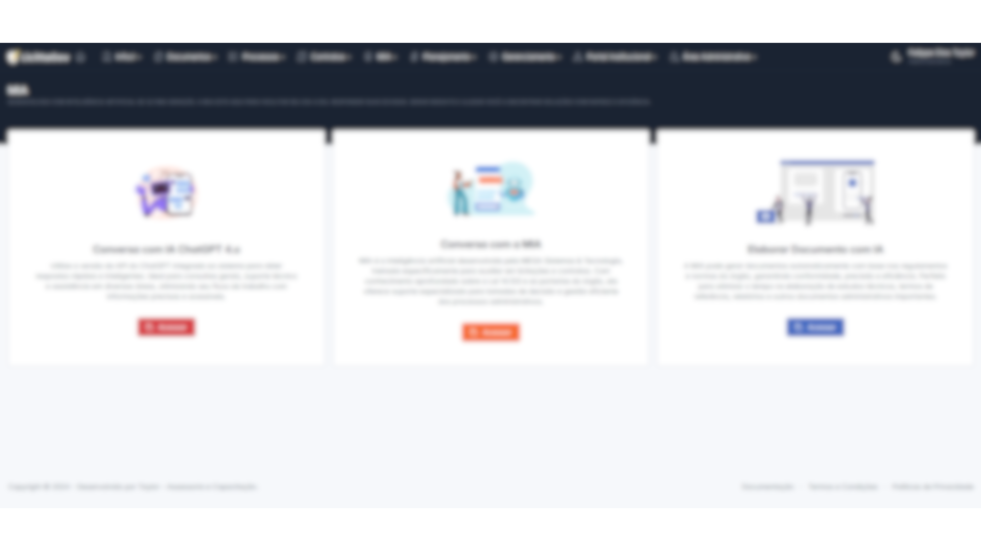 Sistema em funcionamento